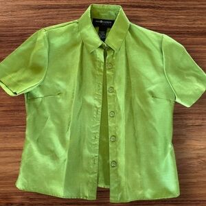 SAG HARBOR green button-up shirt 👕
